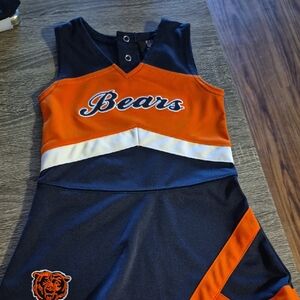 NFL Bears Kids Cheerleader Dress - Orange and Black
